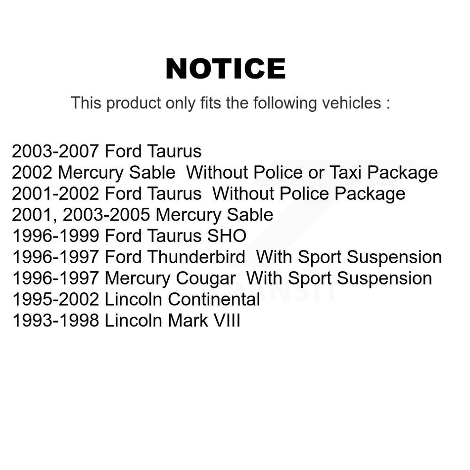 Front Brake Rotor & Ceramic Pad Kit For Ford Taurus Lincoln Continental Mark VIII Mercury K8A-104320