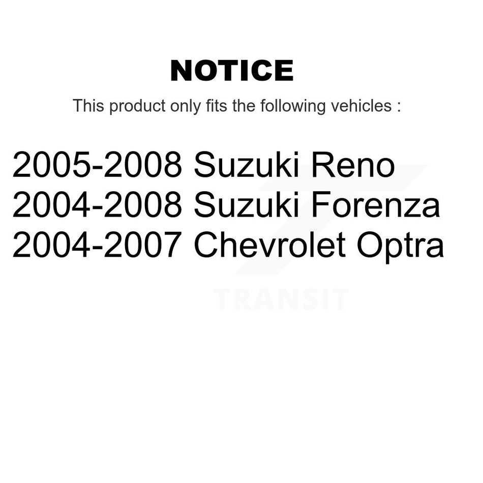 Front Disc Brake Rotors And Semi-Metallic Pad Kit For Chevrolet Optra Suzuki Forenza Reno K8A-104390