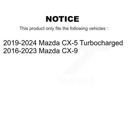 Front Disc Brake Rotors And Ceramic Pads Kit For Mazda CX-5 CX-9 K8A-104494