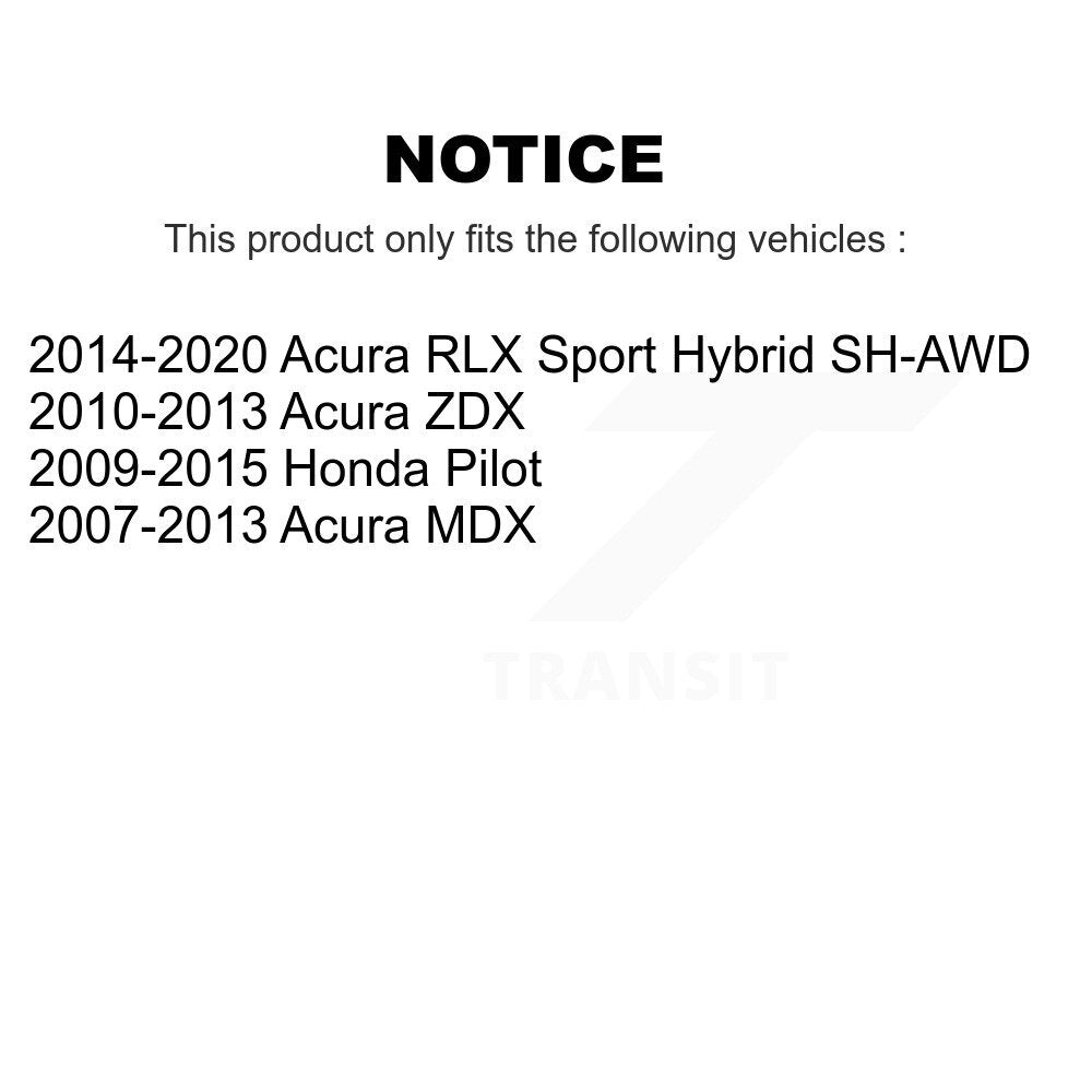 Front Disc Brake Rotors And Ceramic Pads Kit For Honda Pilot Acura MDX RLX ZDX K8A-104569