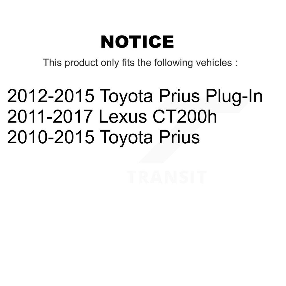 Front Disc Brake Rotors And Ceramic Pads Kit For Toyota Prius Lexus CT200h Plug-In K8A-104806