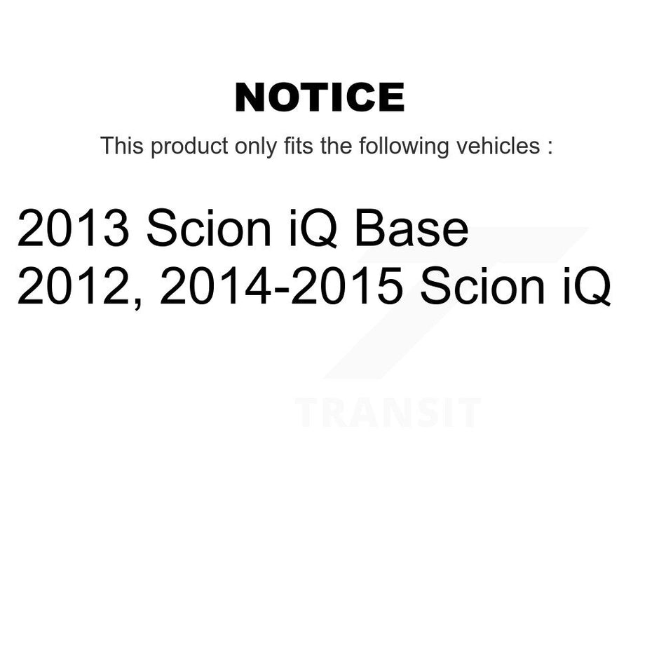 Front Disc Brake Rotors And Ceramic Pads Kit For Scion iQ K8A-104811