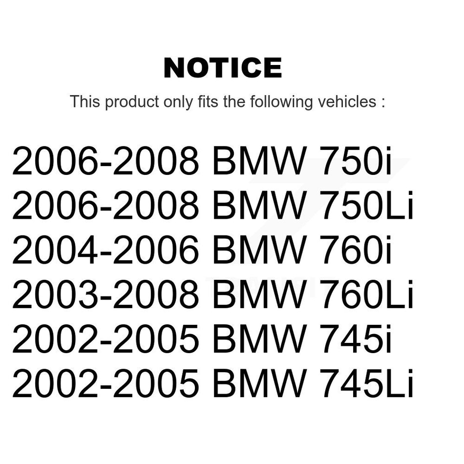 Front Disc Brake Rotor And Semi-Metallic Pad Kit For BMW 750i 750Li 745i 745Li 760Li 760i K8A-104864