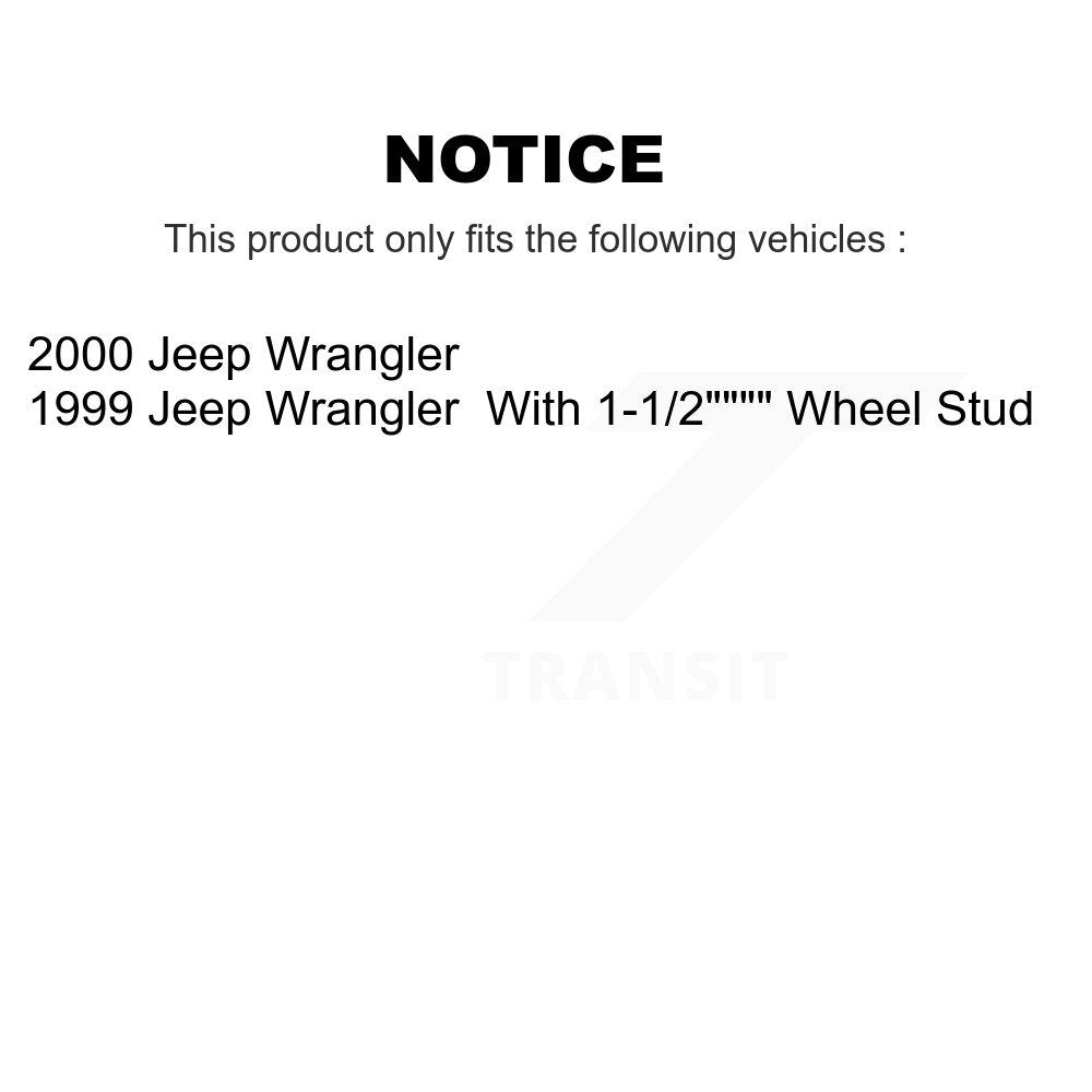 Front Rear Disc Brake Rotors Semi-Metallic Pads And Drum Kit For Jeep Wrangler K8A-104910
