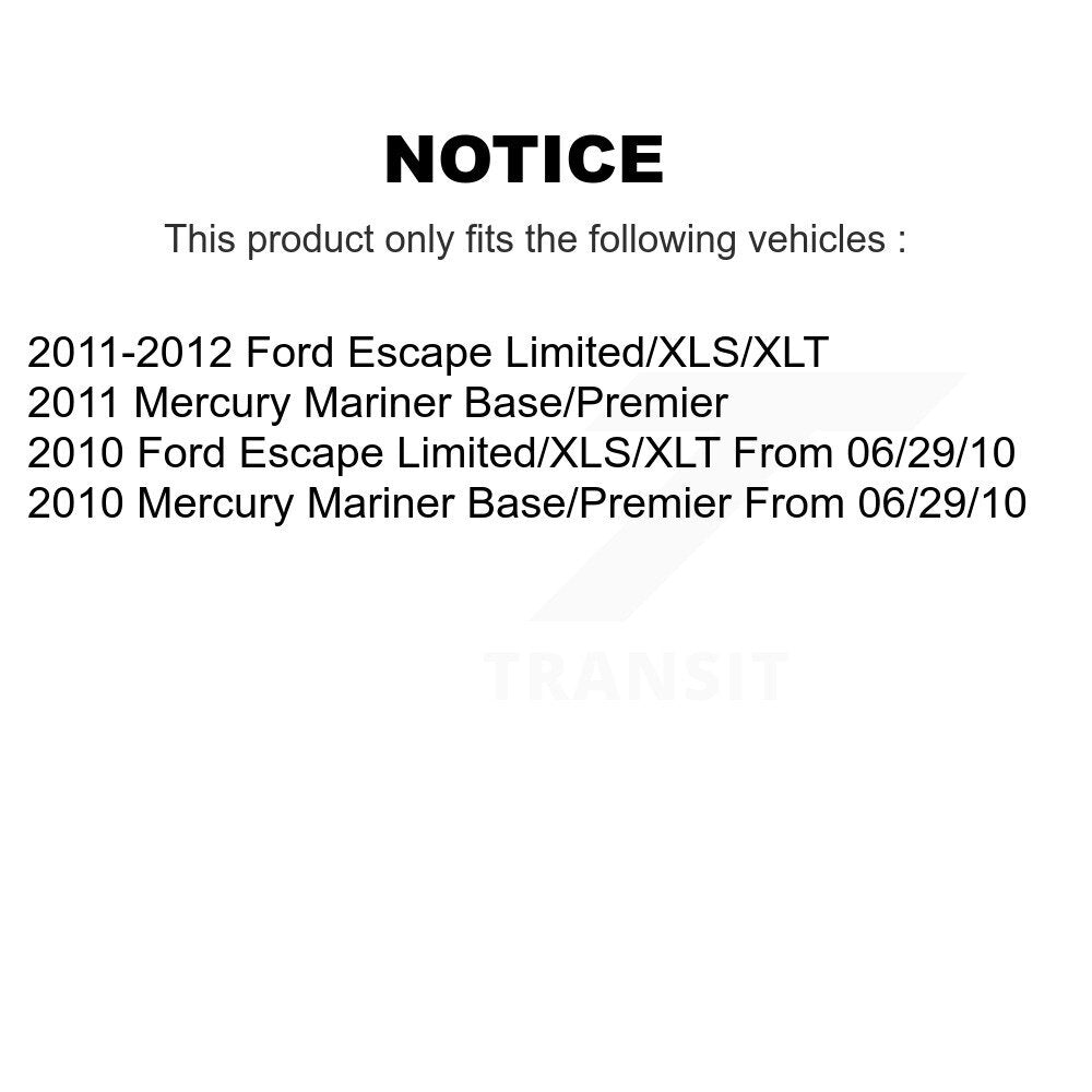 Front Rear Disc Brake Rotors Ceramic Pads And Drum Kit For Ford Escape Mercury Mariner K8A-104987