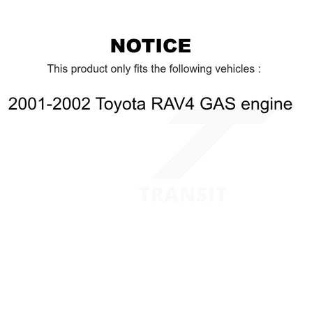 Front Rear Disc Brake Rotor Ceramic Pad And Drum Kit For 2001-2002 Toyota RAV4 GAS engine K8A-105109