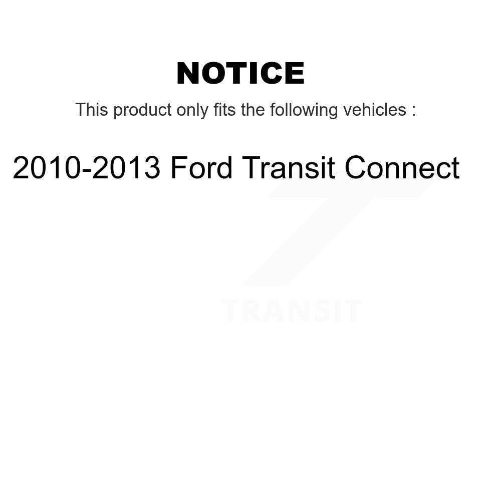 Front Rear Disc Brake Rotor Semi-Metallic Pad Drum Kit For 2010-2013 Ford Transit Connect K8A-105147