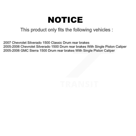 Front Semi-Metallic Rear Ceramic Pad And Brake Rotor Kit For Chevrolet Silverado 1500 GMC K8A-106325