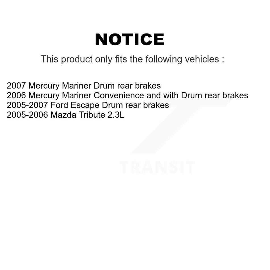 Front Rear Semi-Metallic Pad & Disc Brake Rotor Kit For Ford Escape Mazda Tribute Mercury K8A-106352