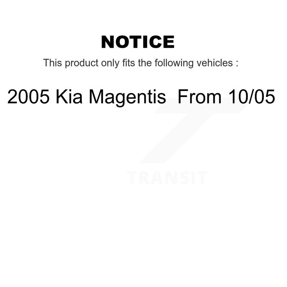 Front Rear Ceramic Pads And Disc Brake Rotors Kit For 2005 Kia Magentis From 10 05 K8A-106473