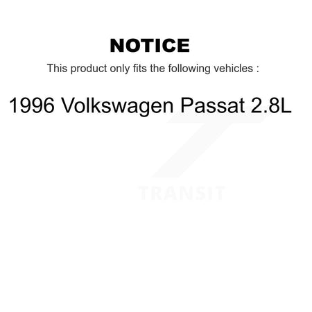 Front Disc Brake Rotors And Semi-Metallic Pads Kit For 1996 Volkswagen Passat 2.8L K8A-106940
