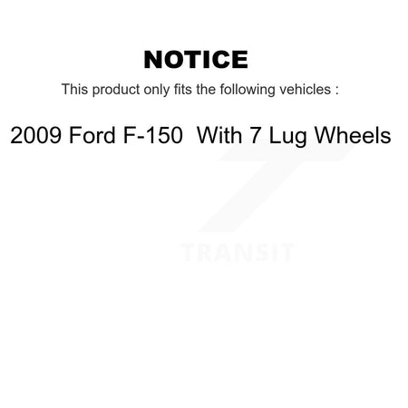 Front Disc Brake Rotors And Semi-Metallic Pads Kit For 2009 Ford F-150 With 7 Lug Wheels K8A-106954