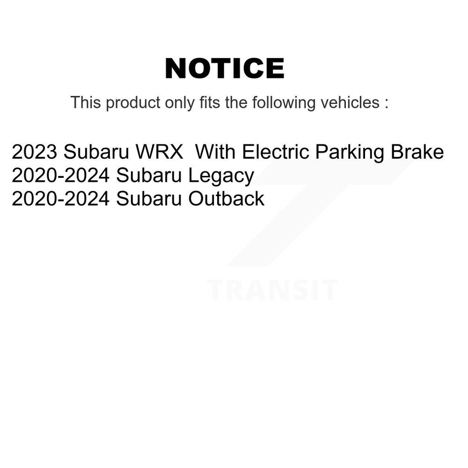 Front Rear Ceramic Pads And Disc Brake Rotors Kit For Subaru Outback WRX Legacy K8A-107238