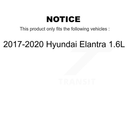 Front Rear Disc Brake Rotor Ceramic Pad Drum Kit (7Pc) For 2017-2020 Hyundai Elantra 1.6L K8A-107704