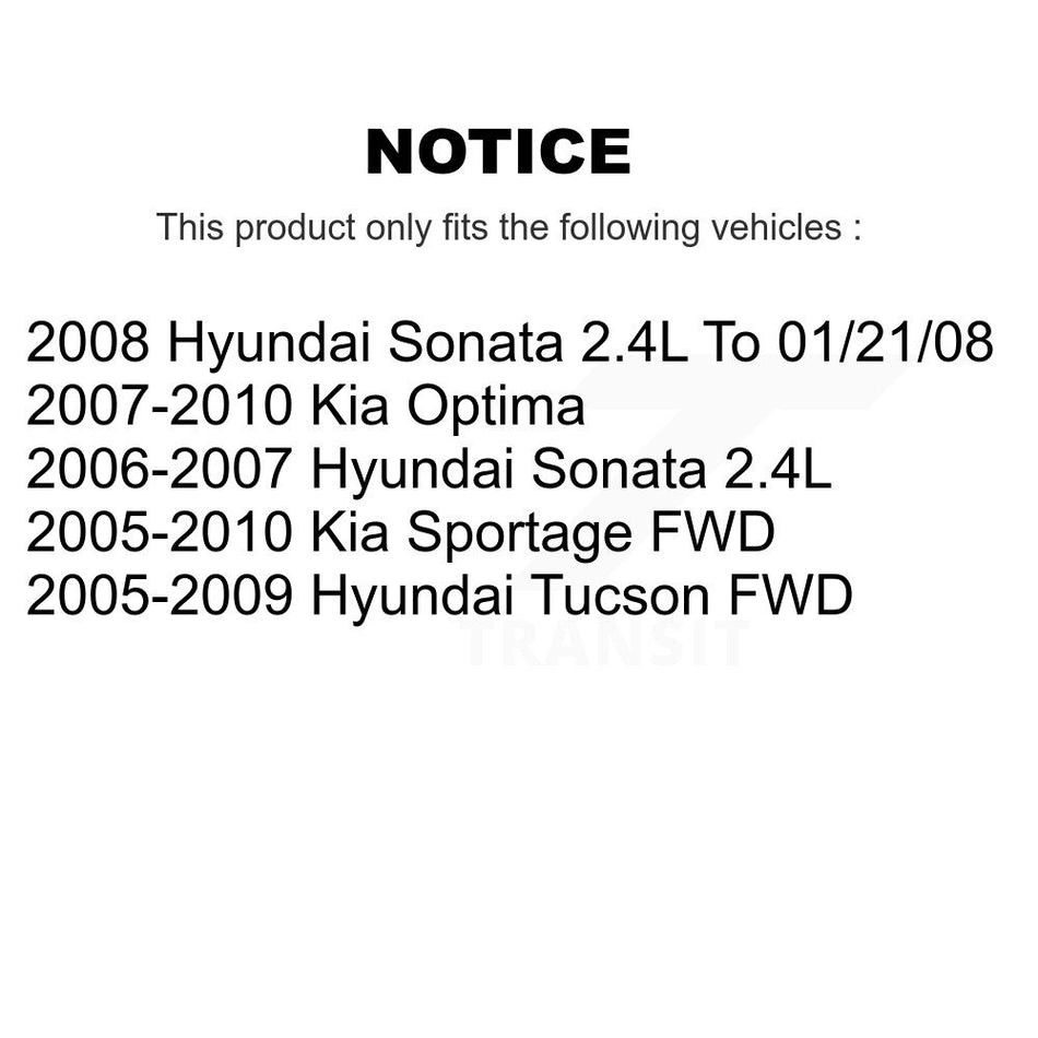 Rear Disc Rotors Ceramic Pads & Parking Shoes Kit For Hyundai Tucson Kia Sportage Sonata K8A-108189