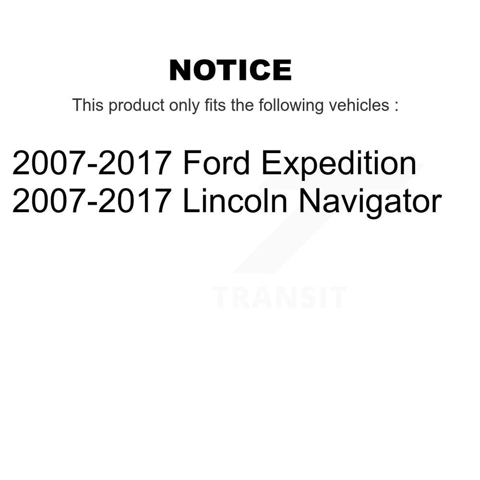 Rear Disc Rotors Semi-Metallic Pads & Parking Brake Shoes Kit For Ford Expedition Lincoln K8A-108432