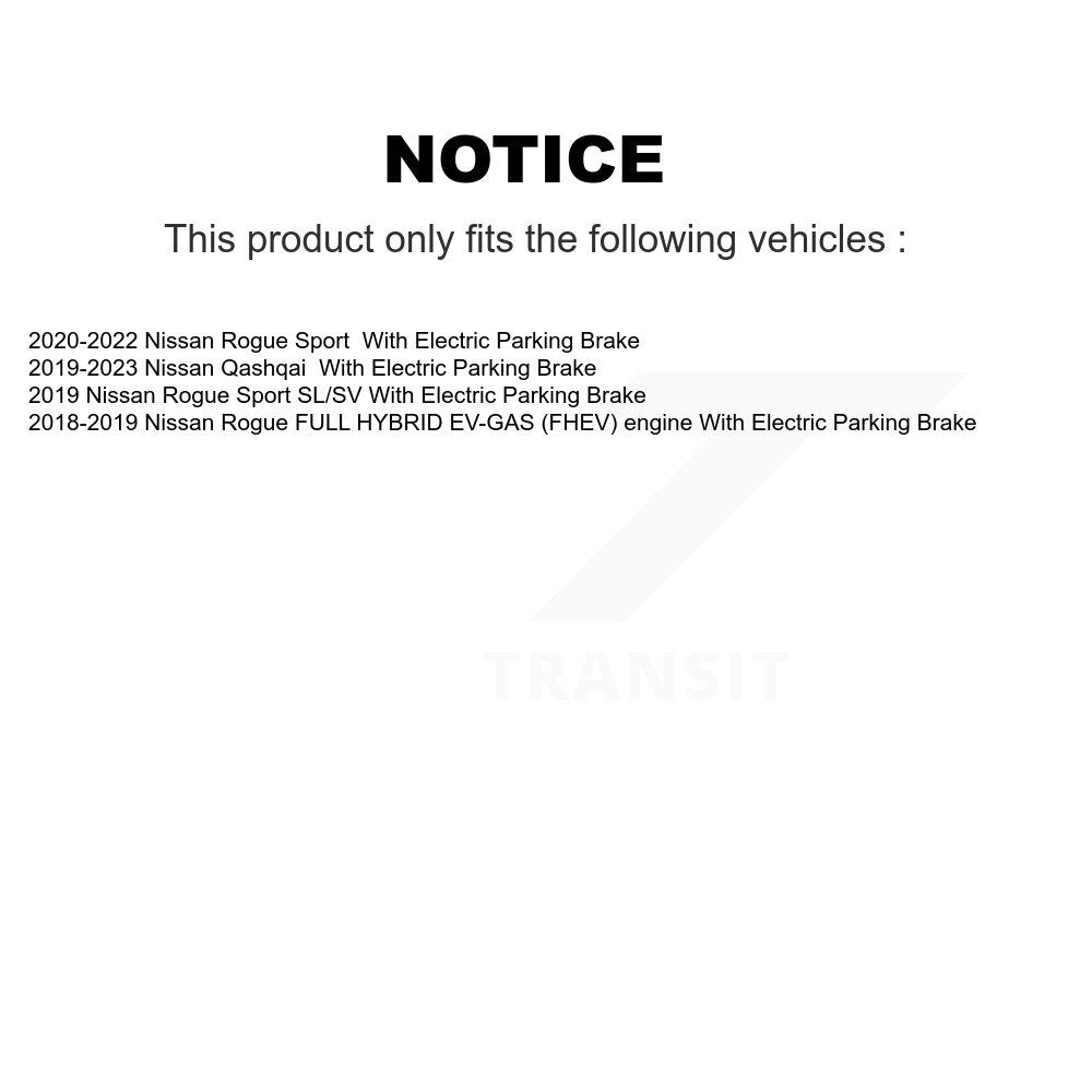 Rear Disc Rotors Ceramic Pads And Parking Brake Shoes Kit For Nissan Rogue Sport Qashqai K8A-108532
