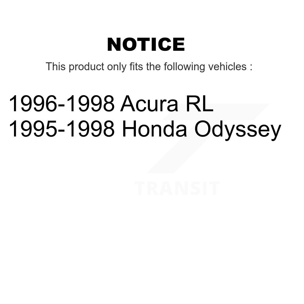 Rear Disc Rotors Ceramic Pads Parking Brake Shoes Hardware Kit For Honda Odyssey Acura RL K8A-109172