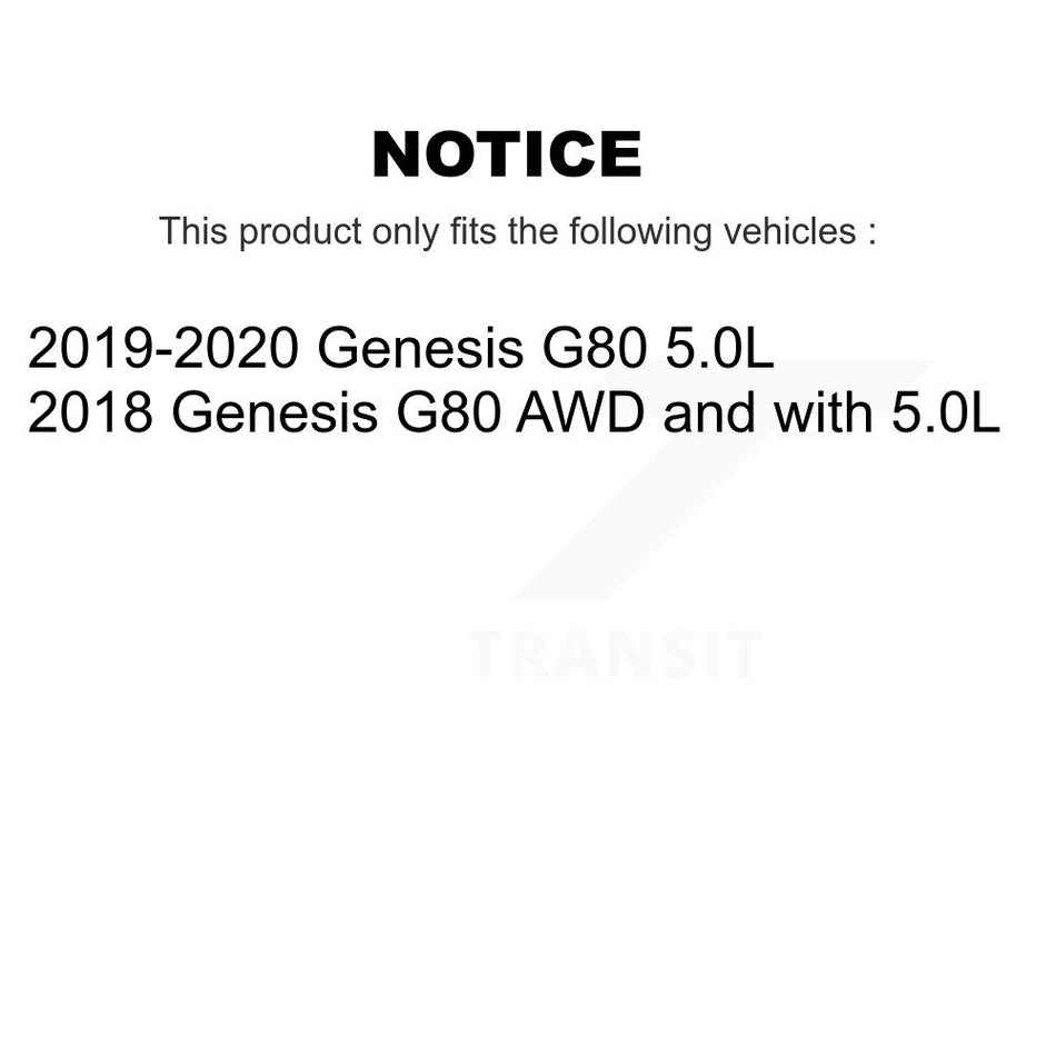 Front Rear Ceramic Pads And Disc Brake Rotors Kit For Genesis G80 K8A-109259