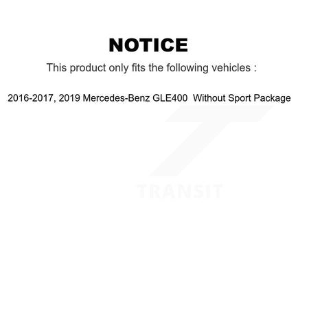 Front Rear Brake Rotor And Ceramic Pad Kit For Mercedes-Benz GLE400 Without Sport Package K8C-101192