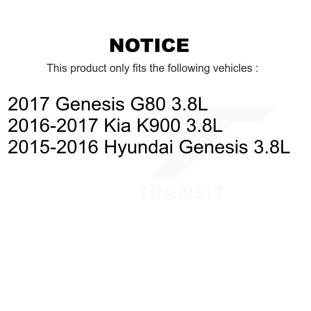 Front Rear Disc Brake Rotors And Ceramic Pads Kit For Hyundai Genesis G80 Kia K900 3.8L K8C-101391