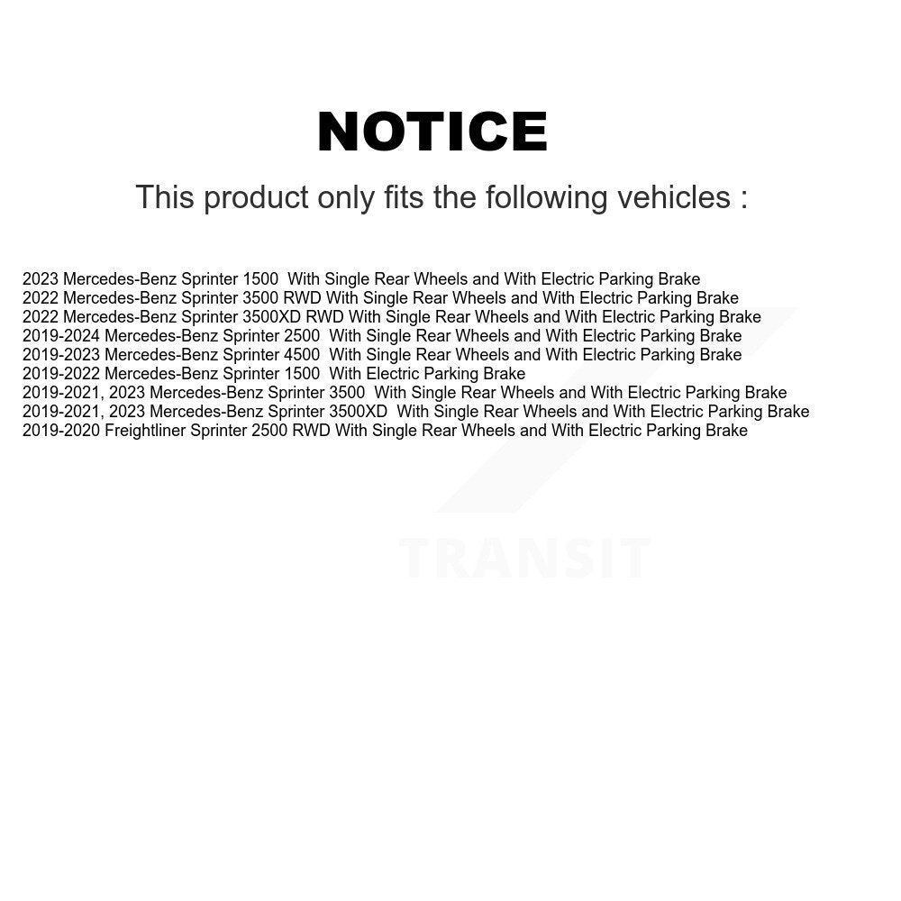 Front Rear Brake Rotor & Ceramic Pad Kit For Mercedes-Benz Sprinter 2500 3500 4500 3500XD K8C-103447