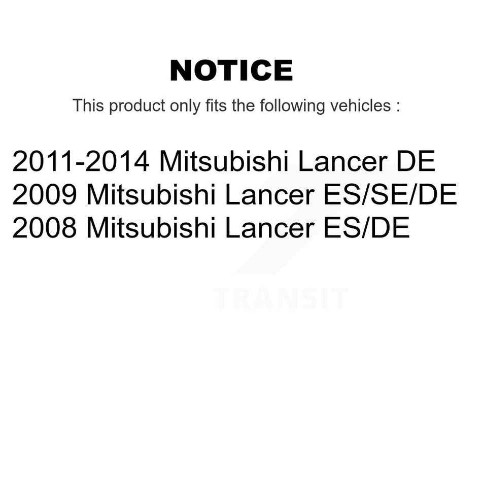 Front Rear Disc Brake Rotors Ceramic Pads And Drum Kit For Mitsubishi Lancer K8C-103555