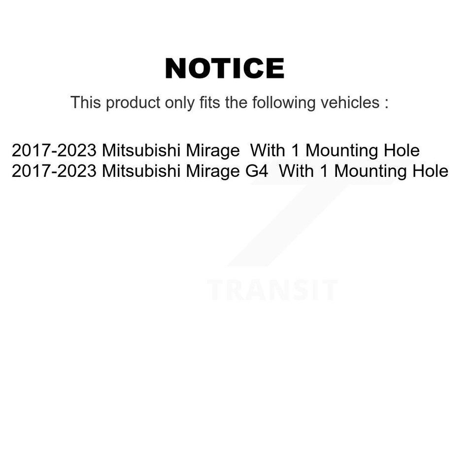 Front Rear Brake Rotor Ceramic Pad Drum Kit For Mitsubishi Mirage G4 With 1 Mounting Hole K8C-103765