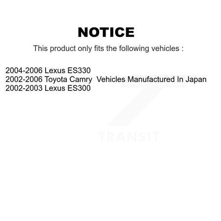 Rear Disc Rotors Ceramic Pads Parking Brake Shoes Kit For Toyota Camry Lexus ES330 ES300 K8C-103882