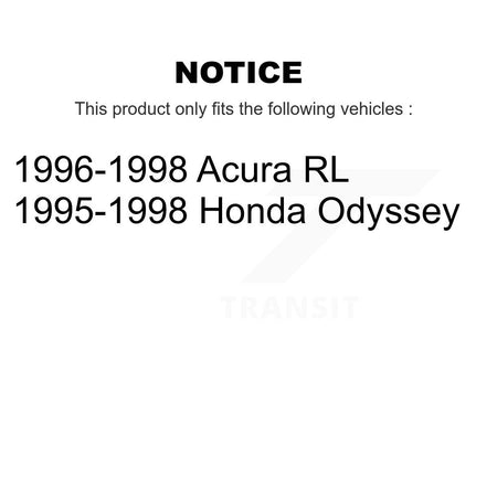 Rear Disc Rotors Ceramic Pads Parking Brake Shoes Hardware Kit For Honda Odyssey Acura RL K8C-104434