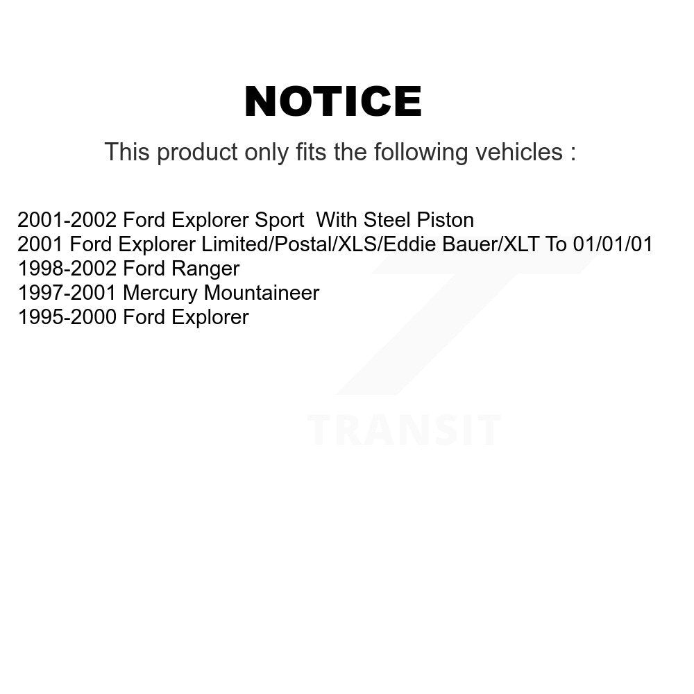 Rear Disc Rotors Ceramic Pads & Parking Shoes Kit For Ford Ranger Explorer Sport Mercury K8C-104730