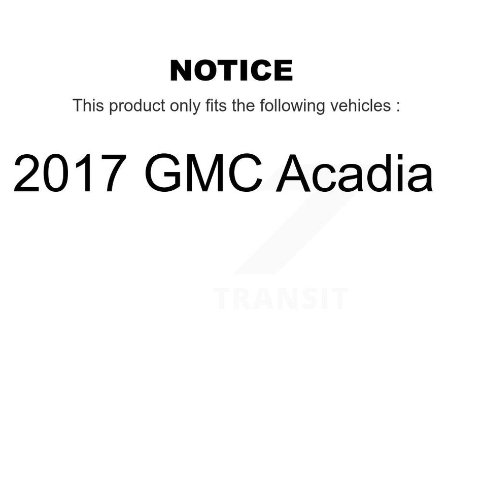 Rear Disc Rotors Ceramic Pads And Parking Brake Shoes Kit For 2017 GMC Acadia K8C-104741