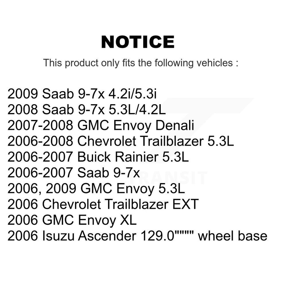 Front Disc Brake Rotors And Semi-Metallic Pads Kit For Chevrolet Trailblazer GMC Envoy EXT XL Buick Rainier Saab 9-7x Isuzu Ascender SSR K8F-100026