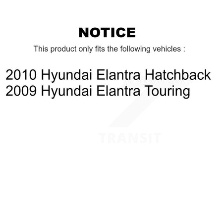 Front Rear Disc Brake Rotors Semi-Metallic Pads And Drum Kit (9Pc) For Hyundai Elantra K8F-103918