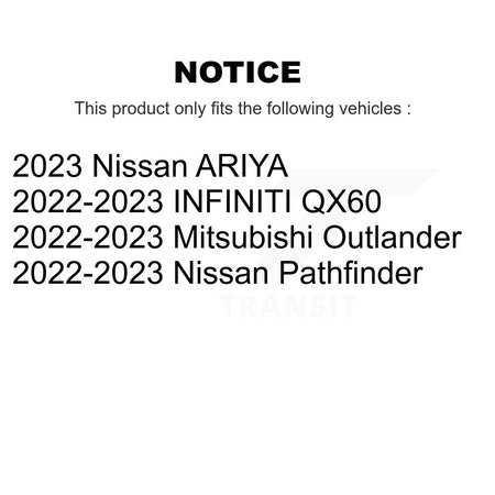 Front Brake Rotor & Semi-Metallic Pad Kit For Mitsubishi Outlander Nissan Pathfinder QX60 K8F-104267