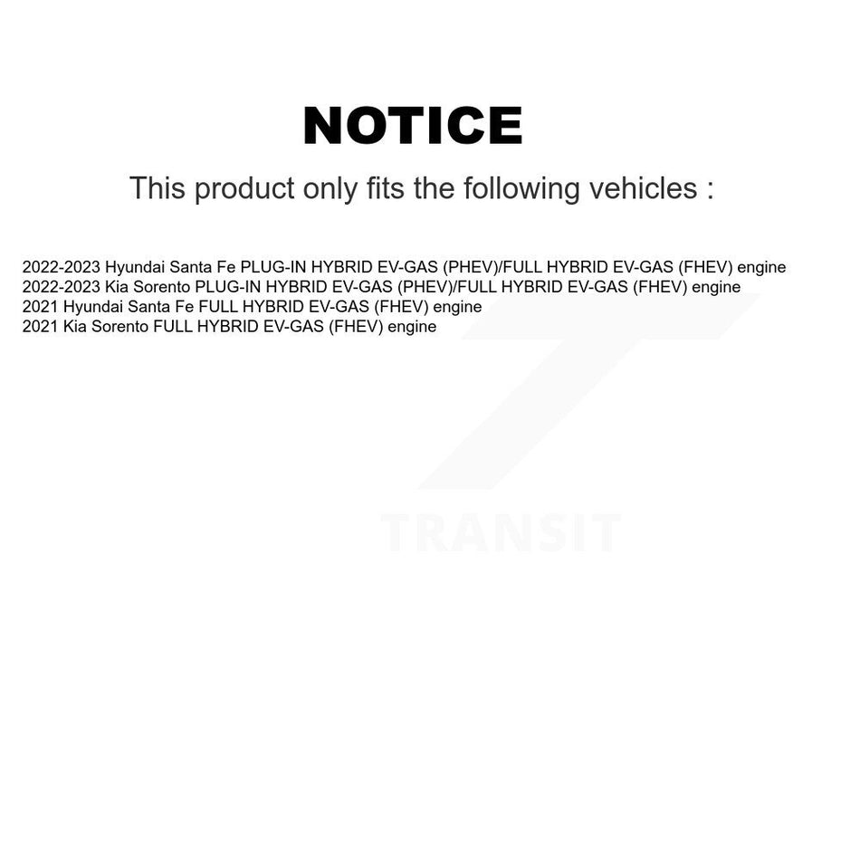 Rear Disc Brake Rotors And Semi-Metallic Pads Kit For Hyundai Santa Fe Kia Sorento K8F-104298