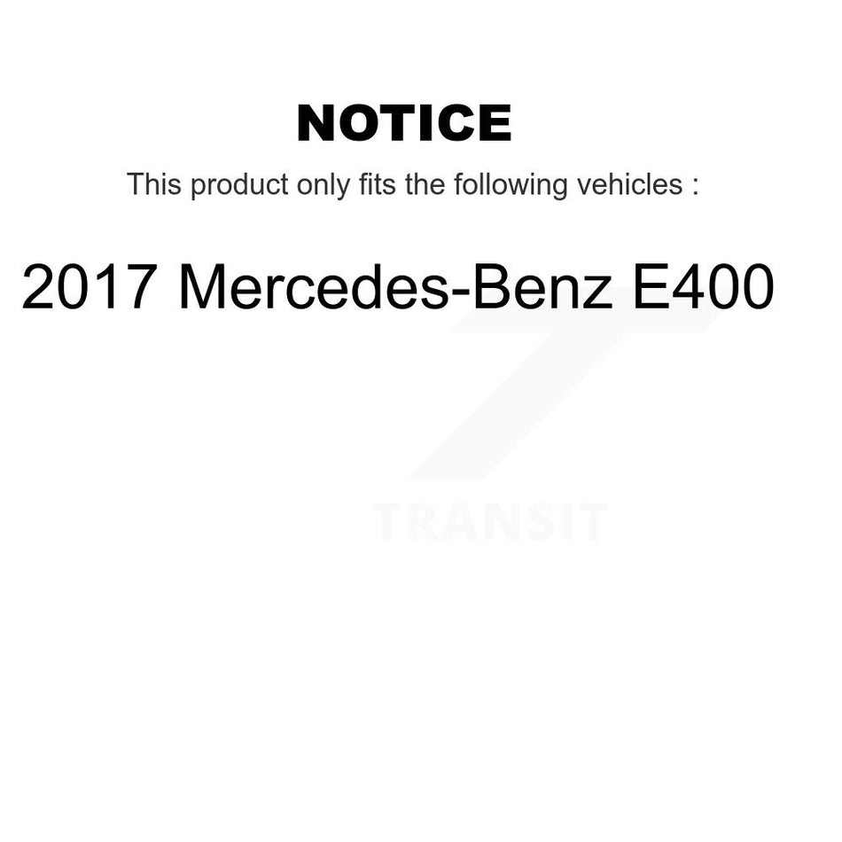 Rear Disc Brake Rotors And Semi-Metallic Pads Kit For 2017 Mercedes-Benz E400 K8F-104320