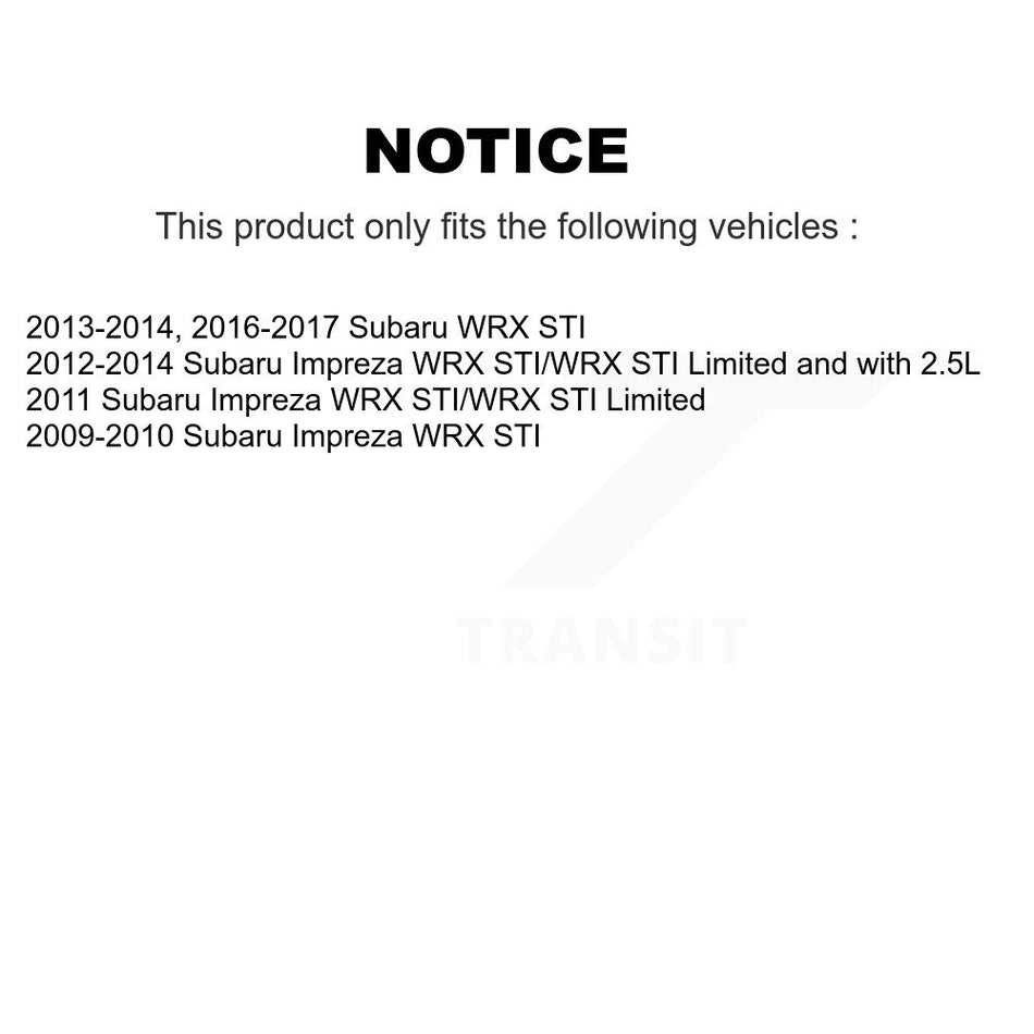 Rear Disc Rotors Semi-Metallic Pads And Parking Brake Shoes Kit For Subaru Impreza K8F-104567