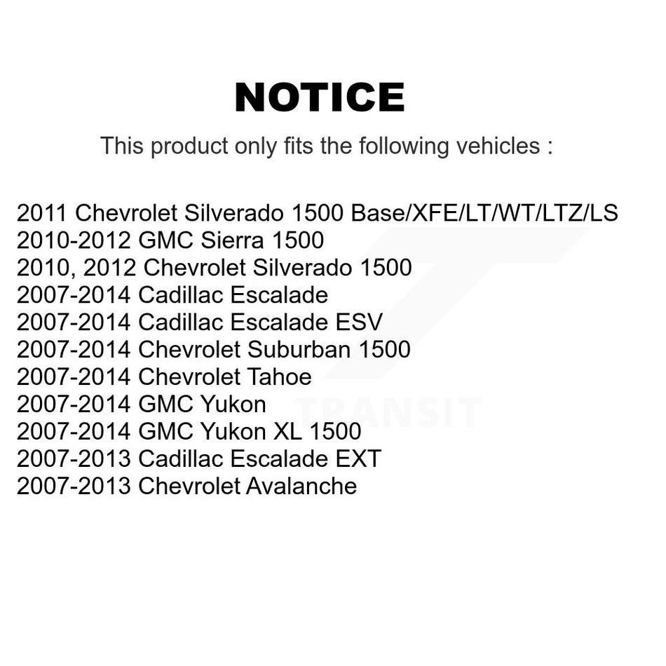 Rear Disc Rotors Semi-Metallic Pads Parking Shoes & Hardware Kit For Chevrolet GMC Sierra K8F-105076
