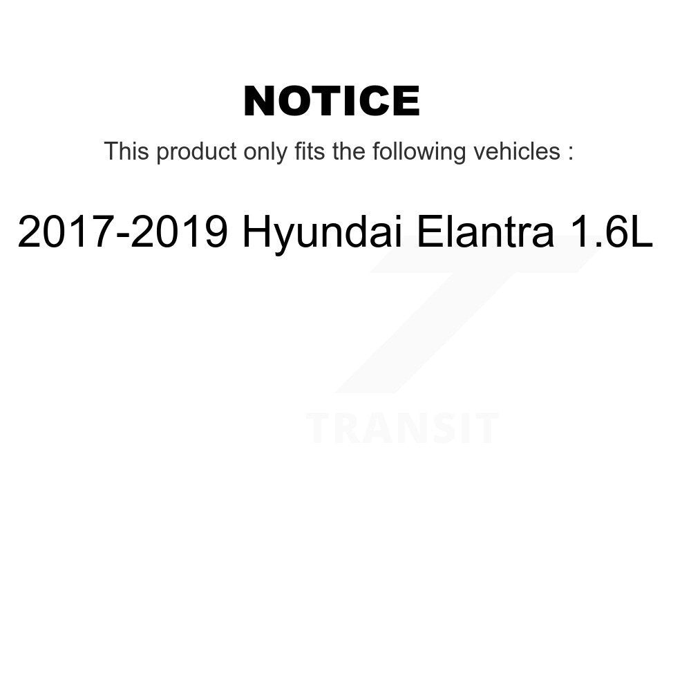 Front Rear Brake Rotors Semi-Metallic Pad & Drum Kit (9Pc) For 17-19 Hyundai Elantra 1.6L K8F-105341