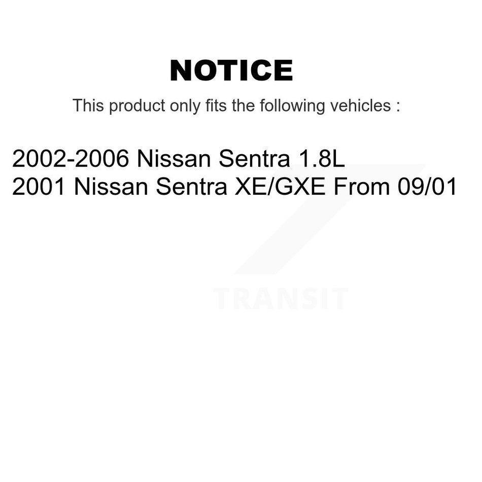 Rear Brake Drum Shoes Kit For 2002-2006 Nissan Sentra 1.8L K8N-100139