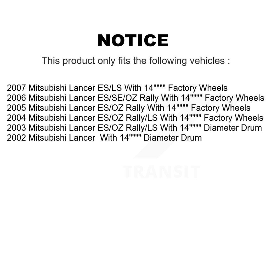 Rear Brake Drum Shoes And Spring Kit For Mitsubishi Lancer K8N-100550