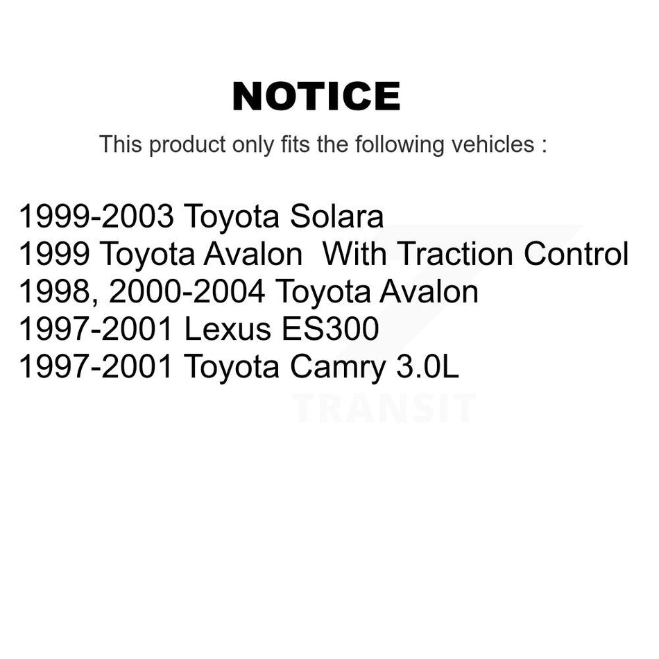 Front Disc Brake Rotors And Semi-Metallic Pads Kit For Toyota Camry Avalon Lexus ES300 Solara K8S-100276