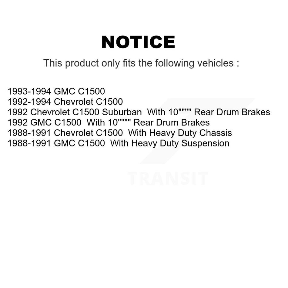 Front Disc Brake Rotors Hub Assembly And Semi-Metallic Pads Kit For C1500 Chevrolet GMC Suburban K8S-100744
