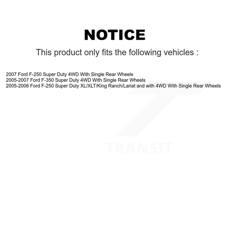 Front Rear Disc Brake Rotors And Semi-Metallic Pads Kit For Ford F-250 Super Duty F-350 K8S-100894