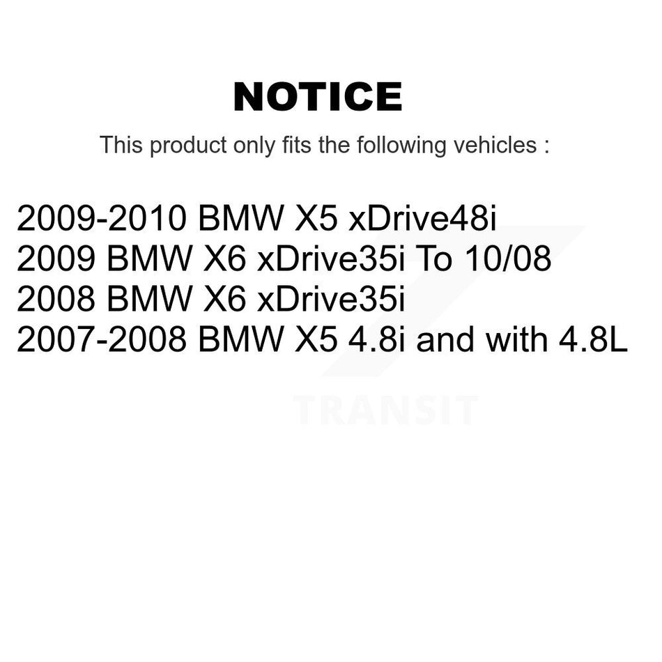 Front Rear Disc Brake Rotors And Semi-Metallic Pads Kit For BMW X5 X6 K8S-101370