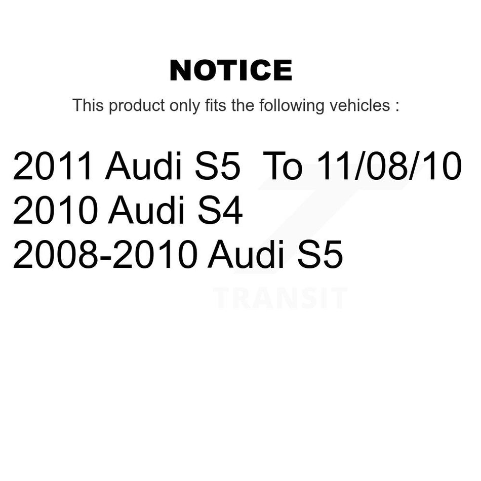 Front Rear Disc Brake Rotors And Semi-Metallic Pads Kit For Audi S5 K8S-101415