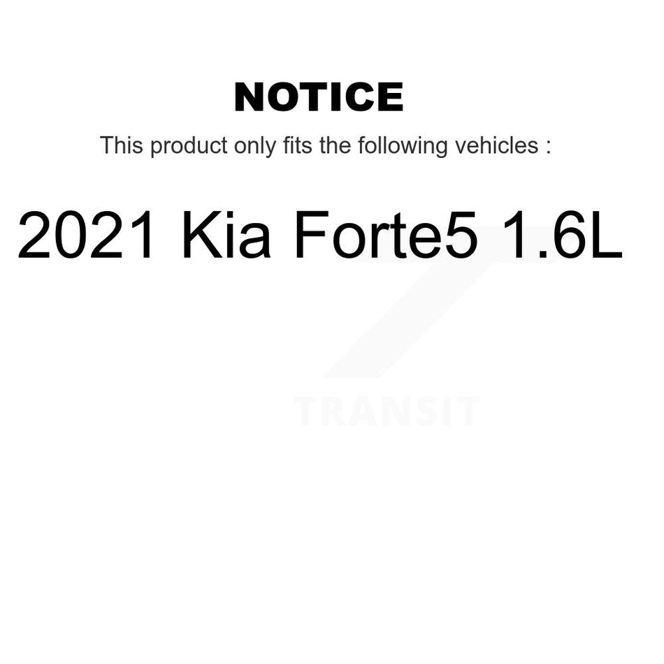 Front Rear Brake Rotors Semi-Metallic Pad Kit For 21 Kia Forte5 With Manual Parking K8S-102948