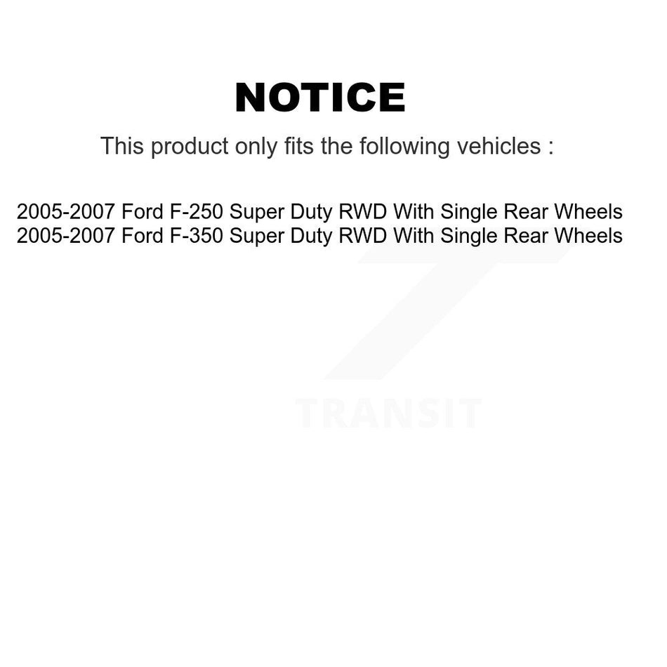 Front Rear Disc Brake Rotors And Semi-Metallic Pads Kit For 2005-2007 Ford F-250 Super Duty F-350 RWD K8S-103090