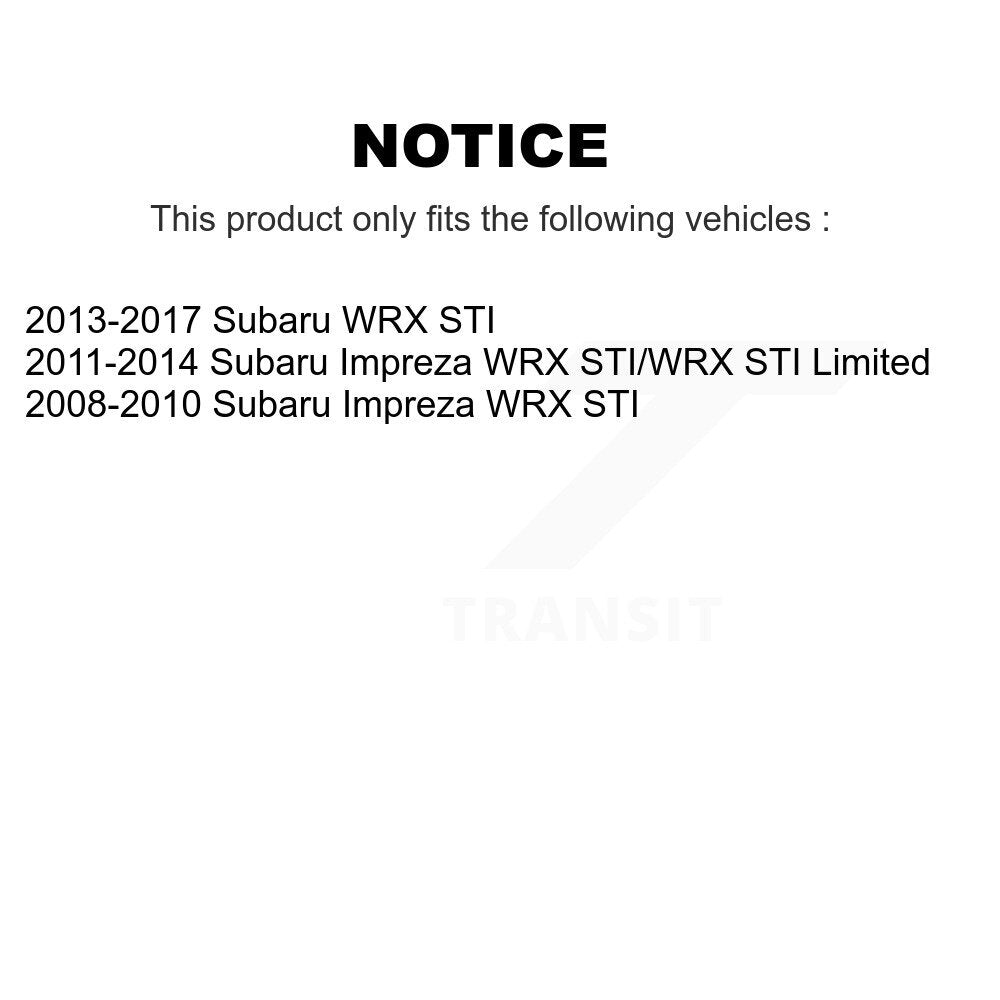 Front Rear Disc Brake Rotors And Semi-Metallic Pads Kit For Subaru Impreza WRX STI K8S-103791